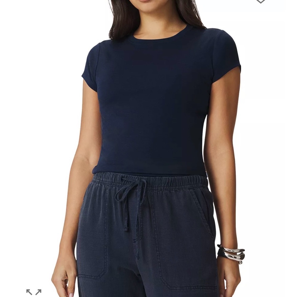Splendid Navy Short Sleeve Tee
